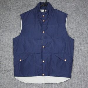 Penfield Mens Puffer Vest Navy Blue Insulated Outdoor Adventure Size M